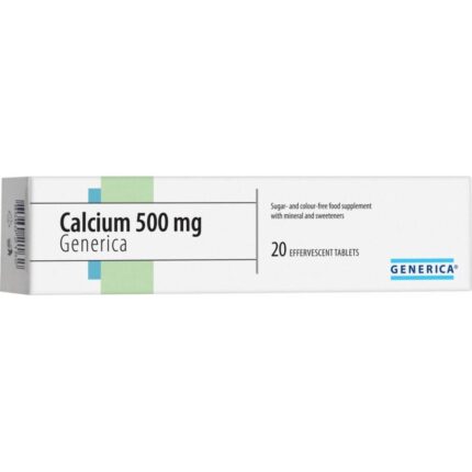 Generica Calcium 500mg Effervescent Tablets 20
