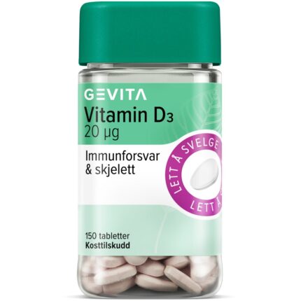 Gevita Vitamin D3 Tablets 20mcg 150