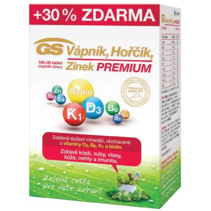 GS Calcium Magnesium Zinc Premium 130 Tablets