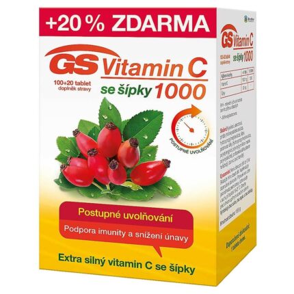 GS Vitamin C 1000 + Rose Hips 120 Tablets