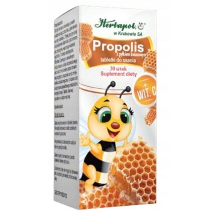 Herbapol Kraków Propolis with Pollen 30 lozenges
