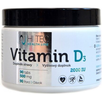 HiTec Health Line Vitamin D3 2000 IU 90 Tablets