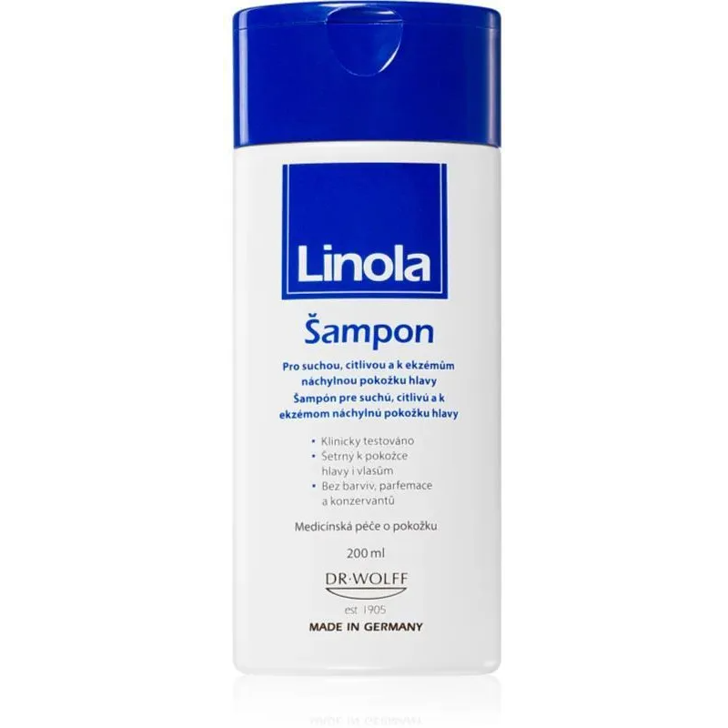 i linola shampoo szampon do wrazliwej i podraznionej skory glowy 200ml LINOLA Forte Hair shampoo 200 ml