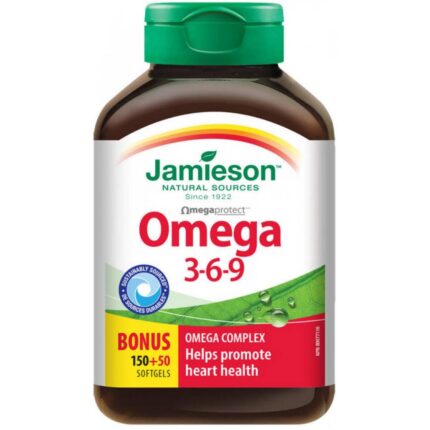 Jamieson Omega-3-6-9 1200mg Capsules 150+50