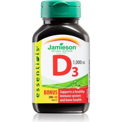 Jamieson Vitamin D3 1000 IU Capsules 240