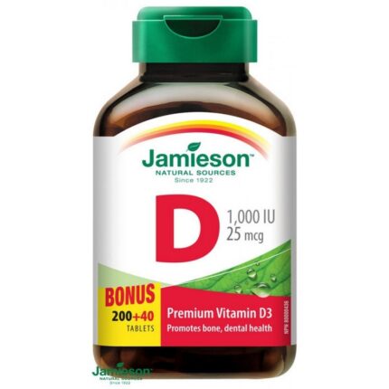 Jamieson Vitamin D3 1000 IU 240 Tablets