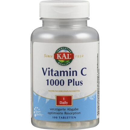 KAL Vitamin C 1000 mg Sustained Release Tablets 100 pcs