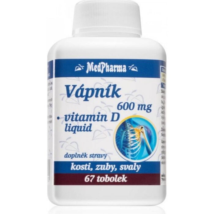 MedPharma Calcium 600mg Vitamin D Liquid 67ml