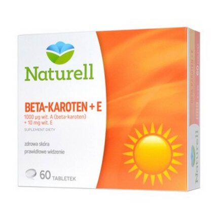 Natural Beta-Carotene + E tablets 60 pcs