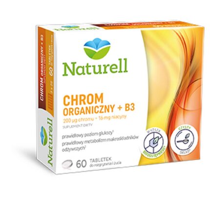 Naturell Organic Chromium + B3 60 Tablets