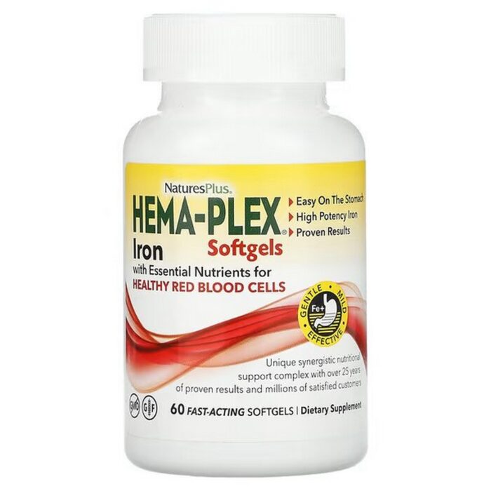 NaturesPlus Hema-Plex 60 Soft Capsules