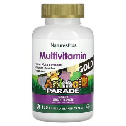 NaturesPlus, Animal Parade Gold Children’s Multivitamin 120 Chewable Tablets