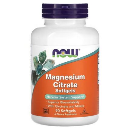 NOW Foods Magnesium Citrate, 90 Softgels