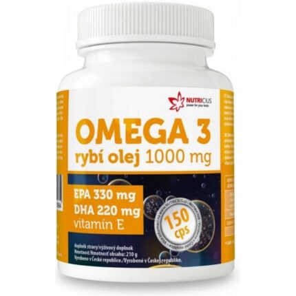 Nutricius Omega-3 Fish Oil 1000mg Capsules 150