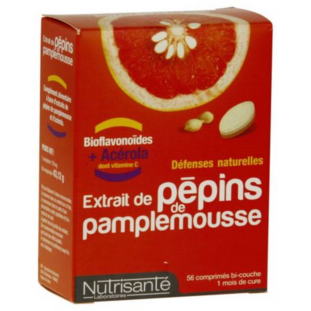 nutrisante extrait pepins grapefruit mousse 56 nutrisante extrait pepins pamplemousse Nutrisanté Grapefruit Seed Extract, 56 pcs