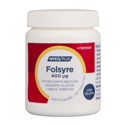 Nycoplus Folic Acid Tablets 400mcg 100