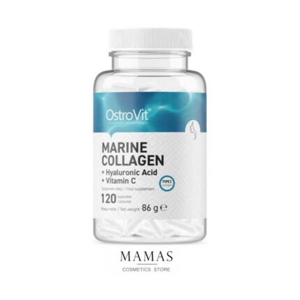 OstroVit, Marine Collagen 2200 mg + Hyaluronic Acid + Vitamin C, 120 Vege Capsules