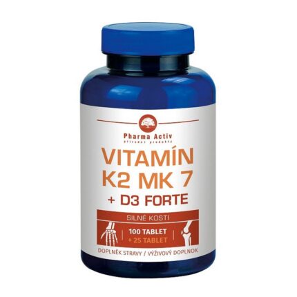 Pharma Activ Vitamin K2 MK-7 + D3 Forte 125 Tablets
