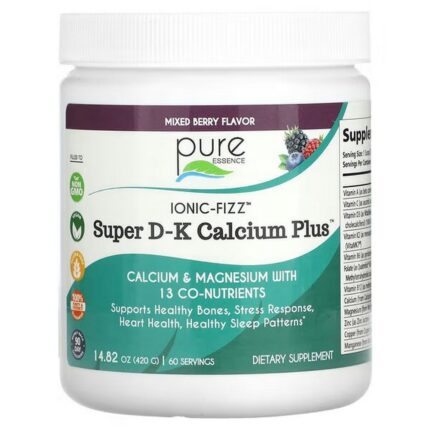 Pure Essence Ionic-Fizz Super DK Calcium Plus Mixed Berry, 420 g