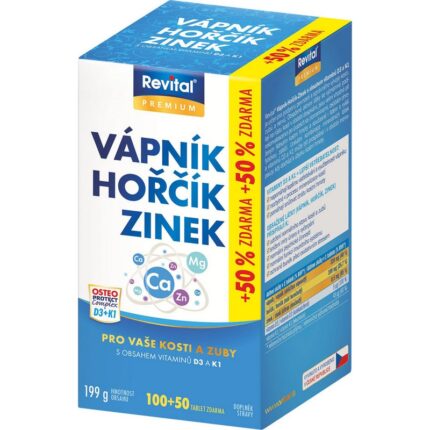 Revital Calcium Magnesium Zinc + D3 + K1 150 Tablets