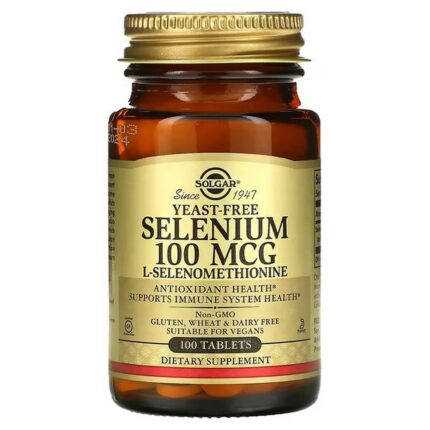 Solgar, Selenium without Yeast, 100 mcg, 100 Tablets