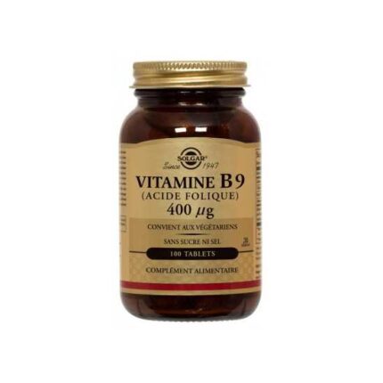 Solgar Folic Acid Vitamin B9 400 µg 100 Tablets