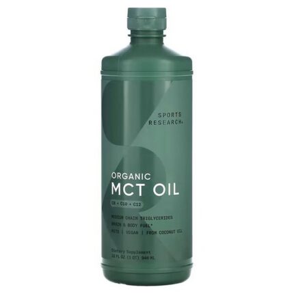 Sports Research MCT Oil Unflavored, 946 ml