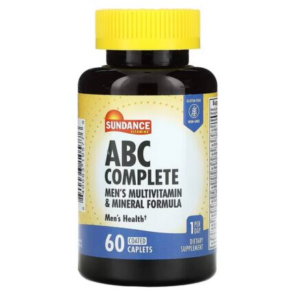 Sundance Vitamins ABC Complete Multivitamin & Mineral Formula for Men 60 Coated Capsules