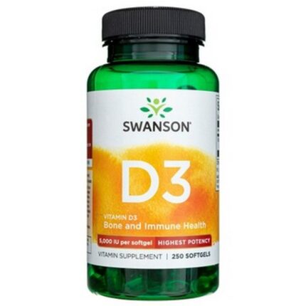 Swanson D3 Strong 5000 IU, 250 Capsules