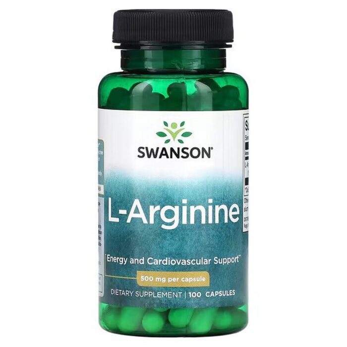 Swanson, L-Arginine 500 mg, 100 kapsułek