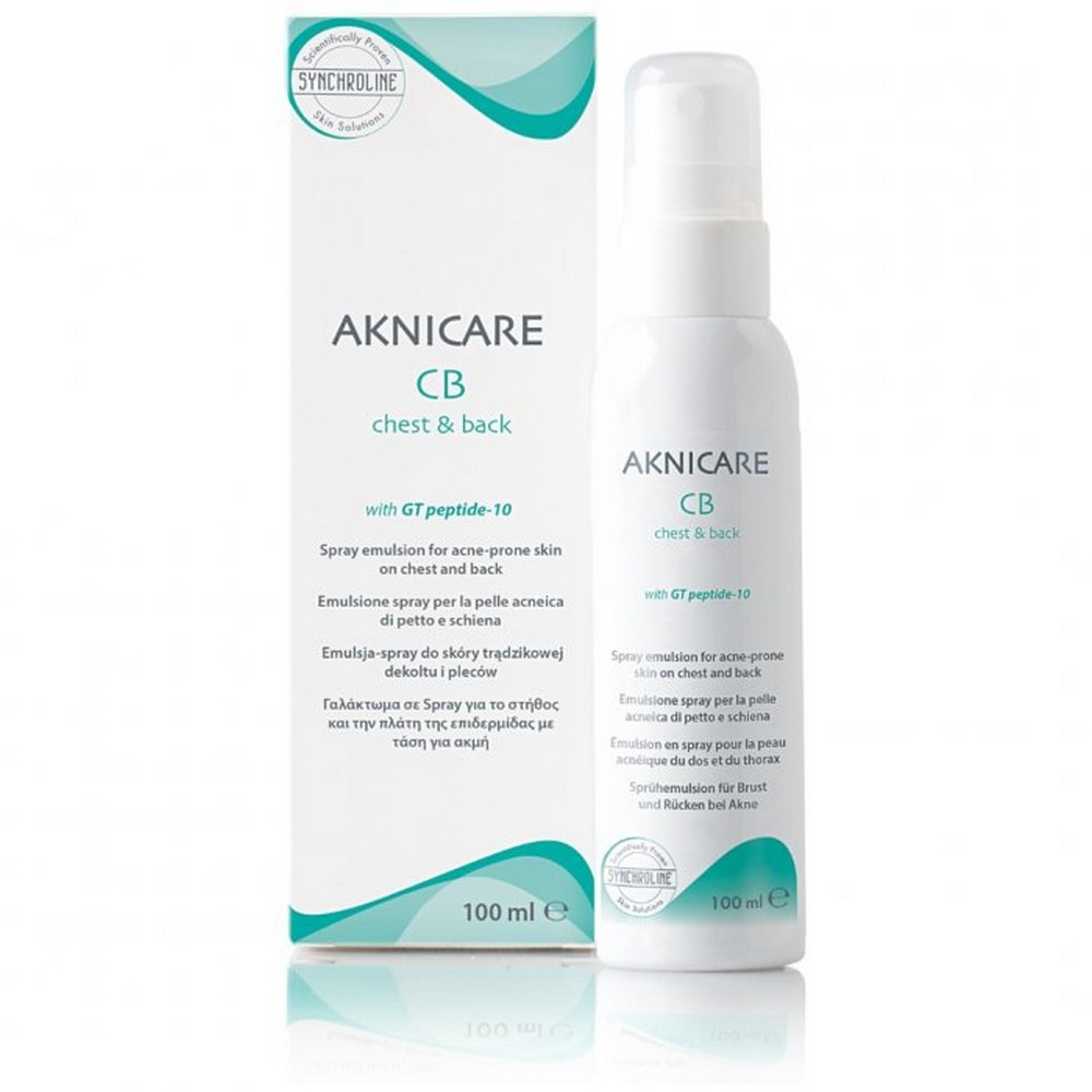 synchroline aknicare cb chest and back emulsion for the back and neckline 100ml Synchroline Aknicare CB Chest & Back Emulsion 100ml