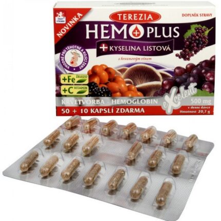 Terezia Hemo Plus + Folic Acid + Iron + Vitamin C 60 Capsules