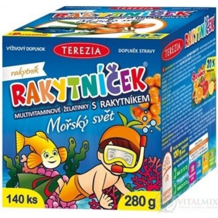 Terezia Sea Buckthorn Multivitamin Gummies Sea World 140 pcs