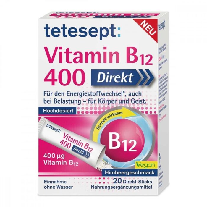 Tetesept, Vitamin B12 400 Direct Sticks, 20 Sticks