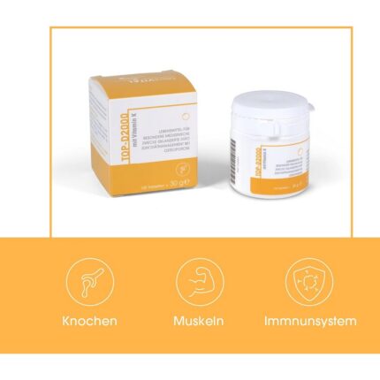 TOP-D Vitamin D3 + K2 Vegan Tablets 2000 IU 100 pcs