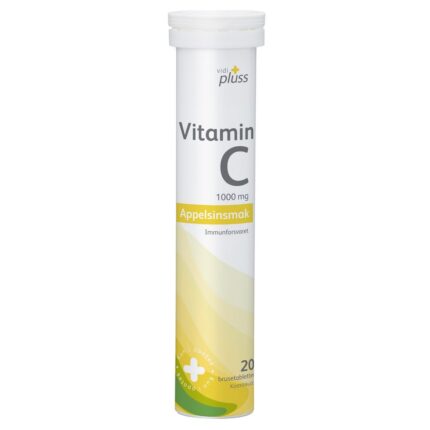 Vidi Plus Vitamin C 1000 mg effervescent tablets orange flavor 20 pcs