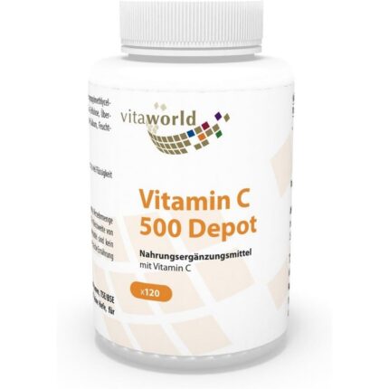 Vita World Vitamin C 500 mg Depot Vegi Capsules 120 pcs