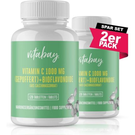 Vitabay Vitamin C 1000 mg Calcium Ascorbate Tablets 240 pcs