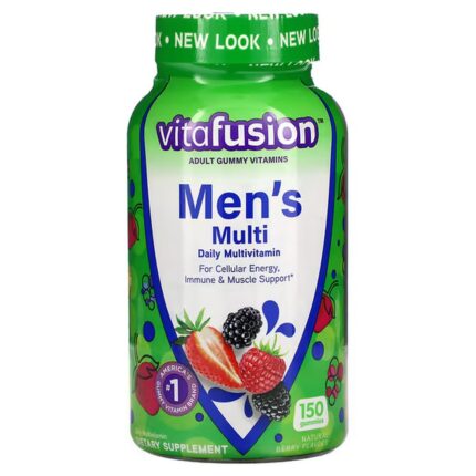 Vitafusion Complete Multivitamin for Men Natural Berry Flavors 150 Gummies
