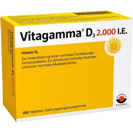 Vitagamma Vitamin D3 2000 IU Tablets 200 pcs