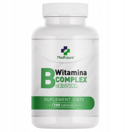 MedFuture Vitamin B Complex B1 B2 B3 B5 B6 B12 Biotin, 120 Capsules