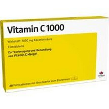 Vitamin C 1000 mg film-coated tablets 20 pcs