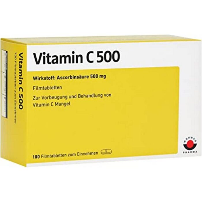 Vitamin C 500 mg film-coated tablets 100 pcs
