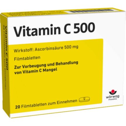 Vitamin C 500 mg film-coated tablets 20 pcs
