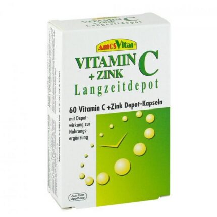 Amos Vital Vitamin C + Zinc depot capsules 60 pcs