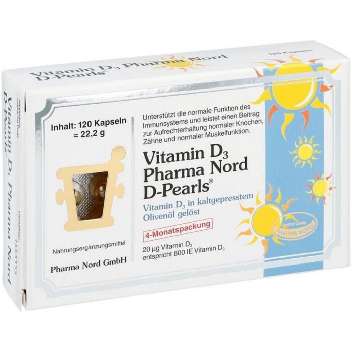 Pharma Nord Vitamin D3 20 mg Capsules