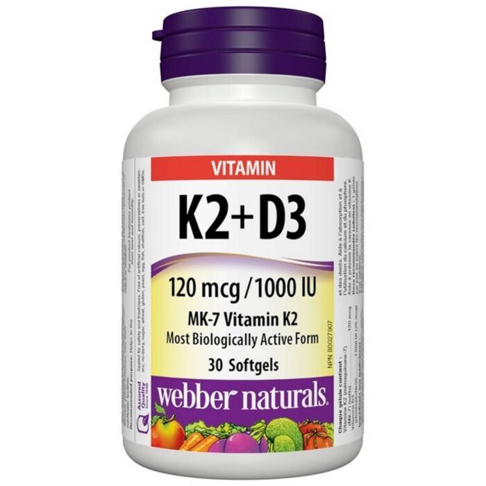 Vitamin K2 + D3 Softgel 30 capsules