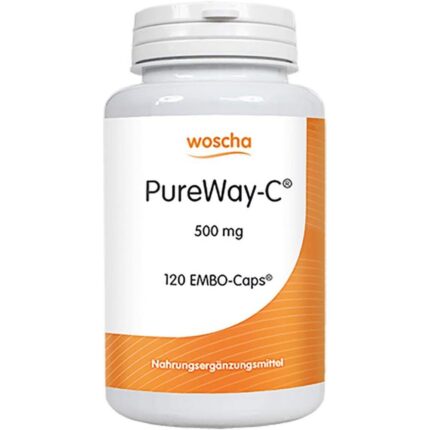 Woscha PureWay-C 500 mg Vitamin C Embo Caps 120 pcs