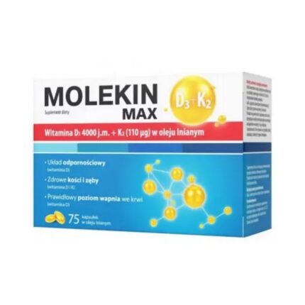 Zdrovit Molekin Max Vitamin D3 + K2 Linseed Oil 75 capsules