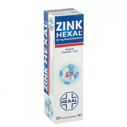 Zink Hexal effervescent tablets 20 pcs